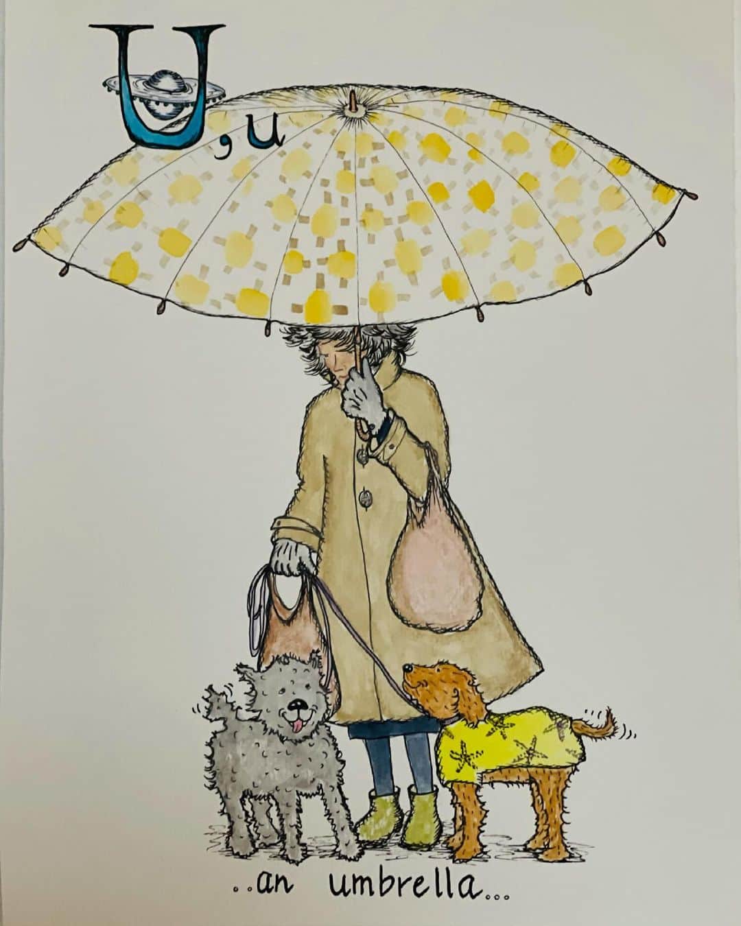 結城アンナさんのインスタグラム写真 - (結城アンナInstagram)「東京は雨☔️It's raining in Tokyo☔️ ※＊☆☆☆☆☆ #ayukihouse_illustration #イラスト #illustration #自分をいたわる暮らしごと #北欧が教えてくれたシンプルな幸せの見つけ方 #雨」4月14日 6時48分 - ayukihouse