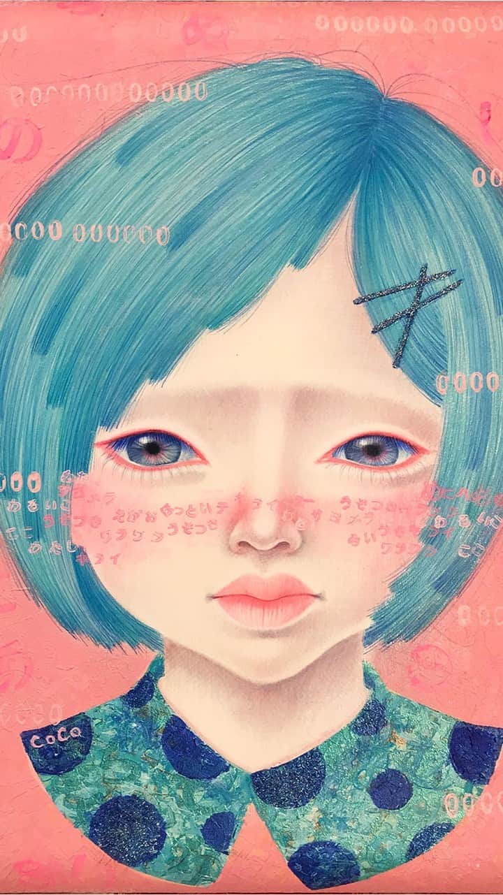 のインスタグラム：「Subscribe please!!! https://www.youtube.com/user/KodomonoHitomiStaffA?sub_confirmation=1  ART NAGOYAの為の新作の製作過程映像です。  Thanks for coming my youtube channel! I am a Japanese lowbrowart painter. name is cozo cobun It is a work of 2017  progress for new work...(^^) 壓克力畫布...... ^ O ^ Acrílico sobre lienzo ... ^ o ^ 캔버스에 아크릴み ... ^ O ^ Acrylique sur toile ... ^ o ^ Acrylic paint on the cottoncanvas. . . (^^)  2017年 作品制作過程。。。☆ It is the middle of production. .   ★Profile Born Male, But as a Result of G.I.D(Gender Identity Disorder),In 2002 Desided to Undergo a Series of Treatments in Order to Fullfill the Desire to Become a Woman.  Born in Japan, 1971 Work is Created in Japan  +statement I was born with having female mind whether if that's a mischief of God...  When I was little, I couldn't do anything about that even though I had a doubt about my body. I have also suffered from pains in my mind because I couldn't accept the fact of not being able to get pregnant.  At that time, painting of pictures saved my life. Even though I cannot get pregnant and have babies, I can paint pictures of children....Painting of pictures has become of the only way for me to confirm, ''I am here.''  To know about children more, I started to work at the nursery school. While involving with those children, I have found one thing about them. That is, children are like a ''mirror of reflecting this society''  Children are thinking more than we think. They are also very hard workers than we think.Children cannot live without depending on adults. Therefore, they try to be smarter to accommodate with their environments. Some children can change themselves freely because of adults. A sense of incongruity, loneliness, and unreasonableness are created inside of those children because of pure minds...  Children have many complicated feelings more than we think. Children are not good at expressing their feeling into words, but their eyes are telling all of this society. To see facial expressions and eyes of children means to see our society.  Since I found this fact, I have been expressing feelings of children with paintings. I will probably keep painting of children for rest of my life. Therefore, I」