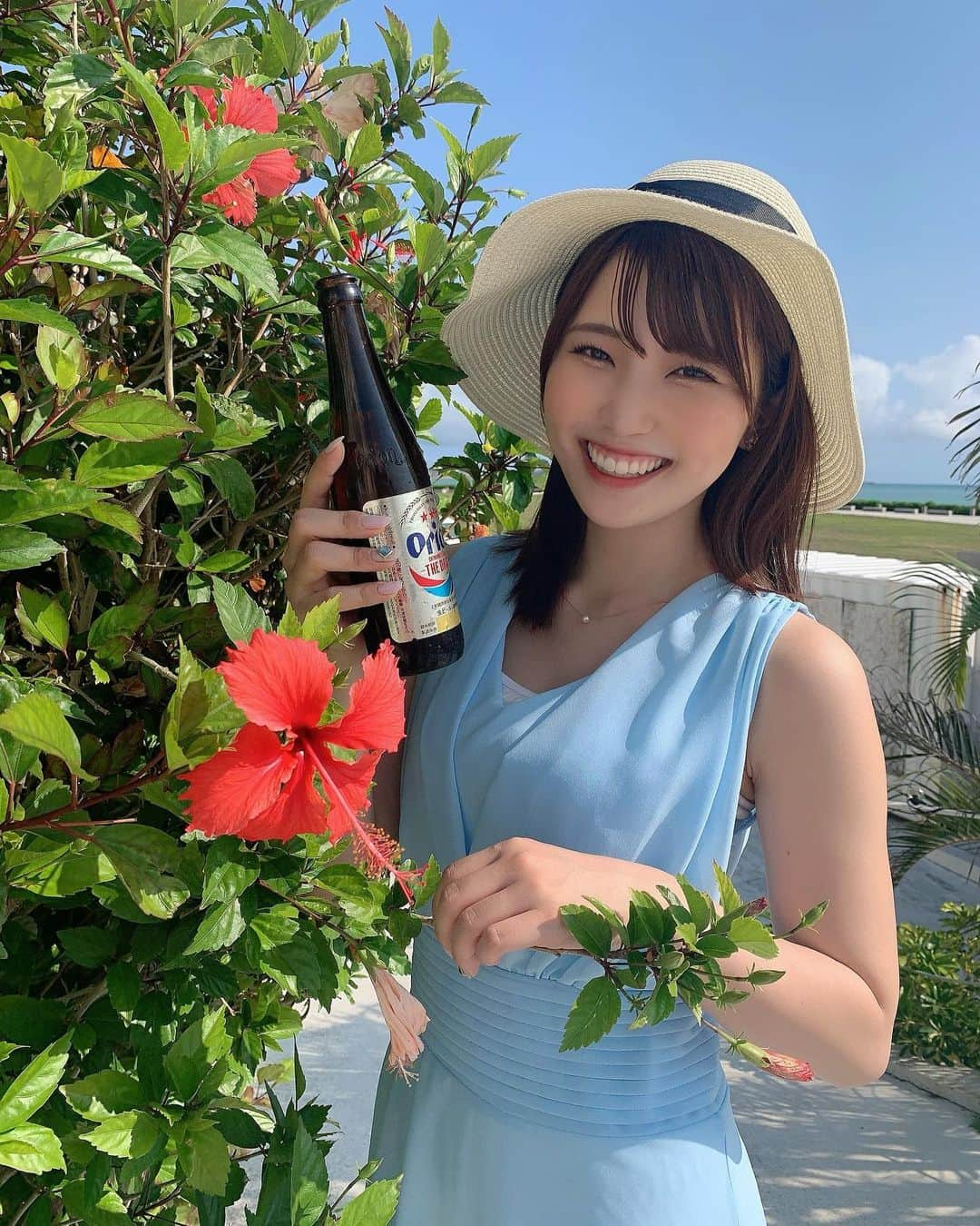 坂東遥さんのインスタグラム写真 - (坂東遥Instagram)「◯ ・  🌺 𓂃 𓈒𓏸  ジャムズのお仕事で 暑いところに来てます☀️  撮影中に飲んだオリオンビールが おいしすぎた🍺  たのしみに待っててね〜🐒🐒」4月15日 12時53分 - b.haruka1103