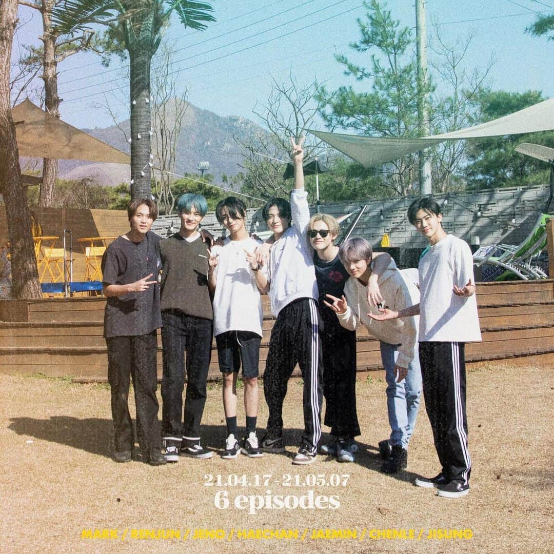 NCT(Neo Culture Technology)のインスタグラム：「"[OFFICIAL] 너와 나의 빛나는 Youth 【7llin’ in the DREAM】" 💚  2021.04.17 - 2021.05.07, 6 Episodes ___________________ #HAECHAN #MARK #RENJUN #JENO #CHENLE #JISUNG #JAEMIN #NCT #NCTdream」