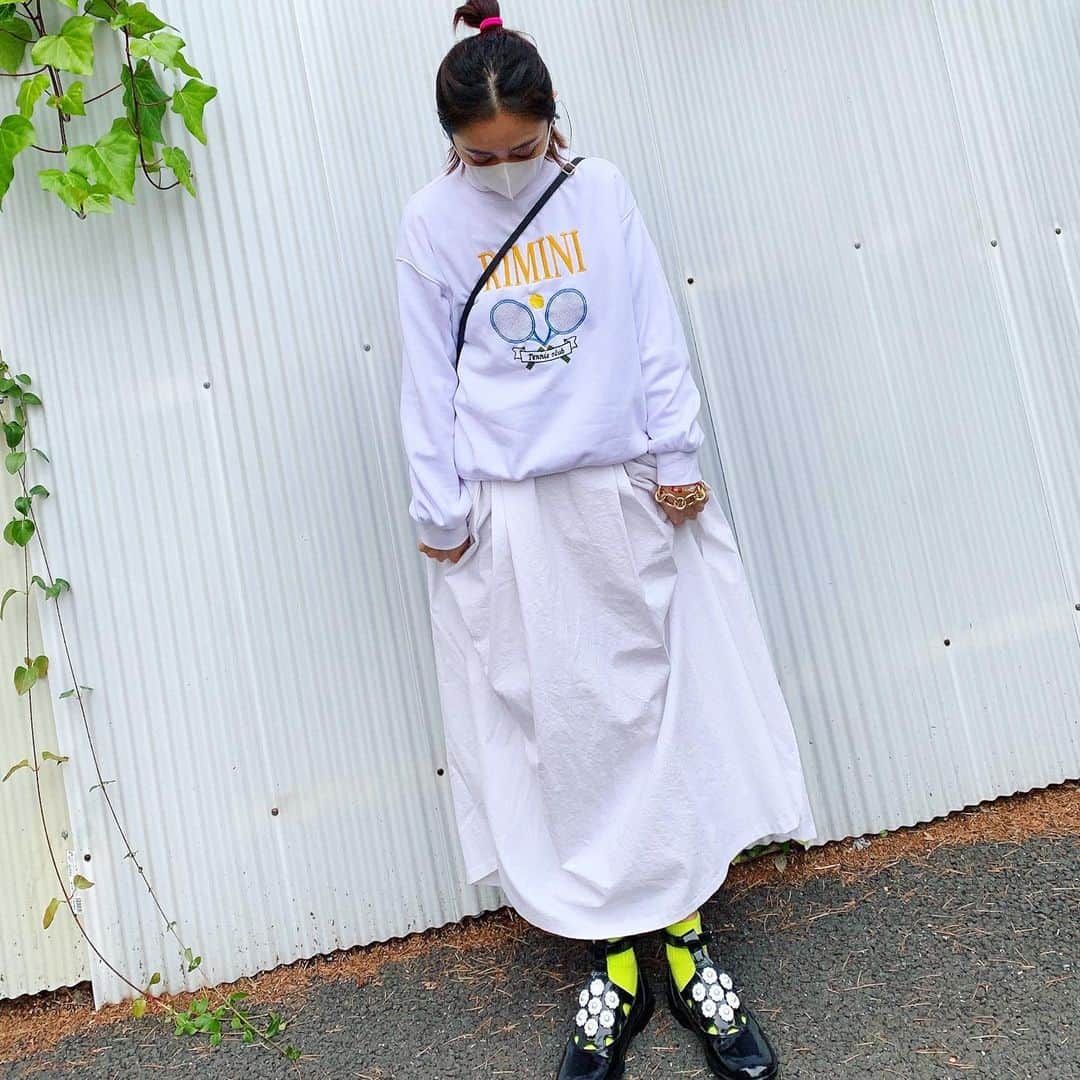 安達祐実さんのインスタグラム写真 - (安達祐実Instagram)「🤍🤍🤍 上下おなじ色の服着るのすき。」4月16日 0時19分 - _yumi_adachi