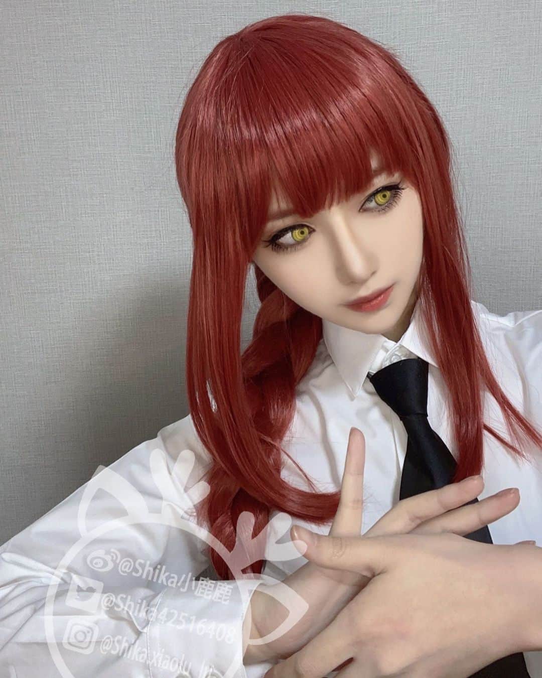 shikaのインスタグラム：「#チェンソーマン #マキマ #コスプレ #cos #cosplay」
