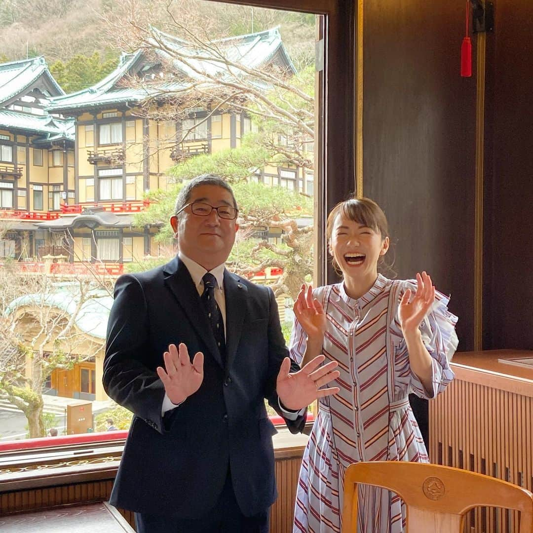 鉢嶺杏奈さんのインスタグラム写真 - (鉢嶺杏奈Instagram)「明日４月１７日の世界ふしぎ発見！ は、 初登場の山口智充さん！ぐっさん！と 私、鉢嶺が担当してます❤️  「わく！わく！銭湯・名湯 湯けむりミステリー！」  今回は、お風呂の不思議を探りに… 山口智充さんが大好きな銭湯へ！ 私は大好きな温泉へ行ってきました！  いい湯だな❤️あははん❤️ の時間を思う存分楽しんでみてくださいー♫  #ミステリーハンター #山口智充  #鉢嶺杏奈 #温泉 #いい湯だな」4月16日 21時31分 - hachimine_anna