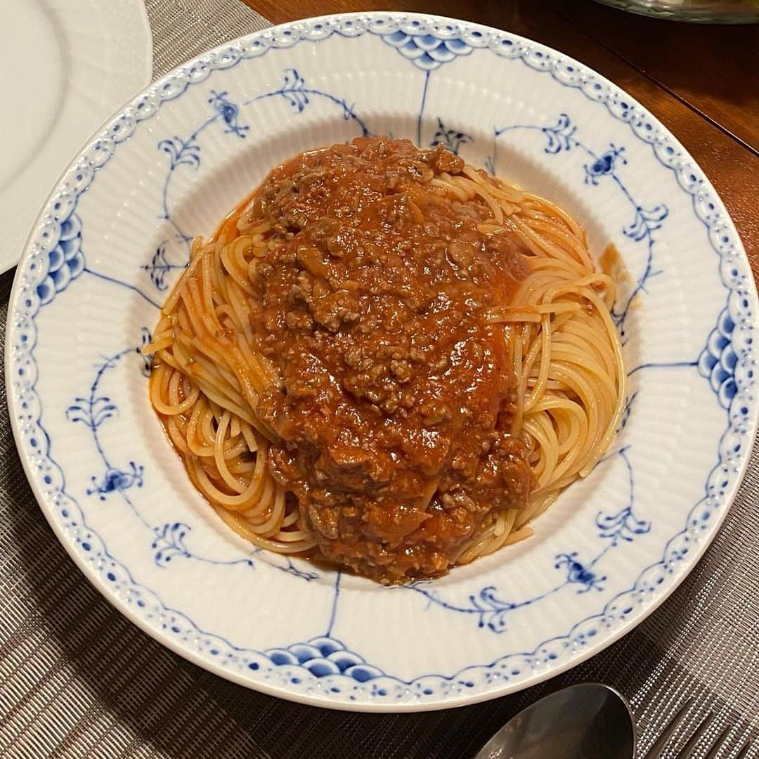 早見優さんのインスタグラム写真 - (早見優Instagram)「Pasta! Pasta! Pasta!  #Bolognese  #meatsauce #ミートソース #ボロネーゼ」4月17日 7時14分 - yuyuhayami