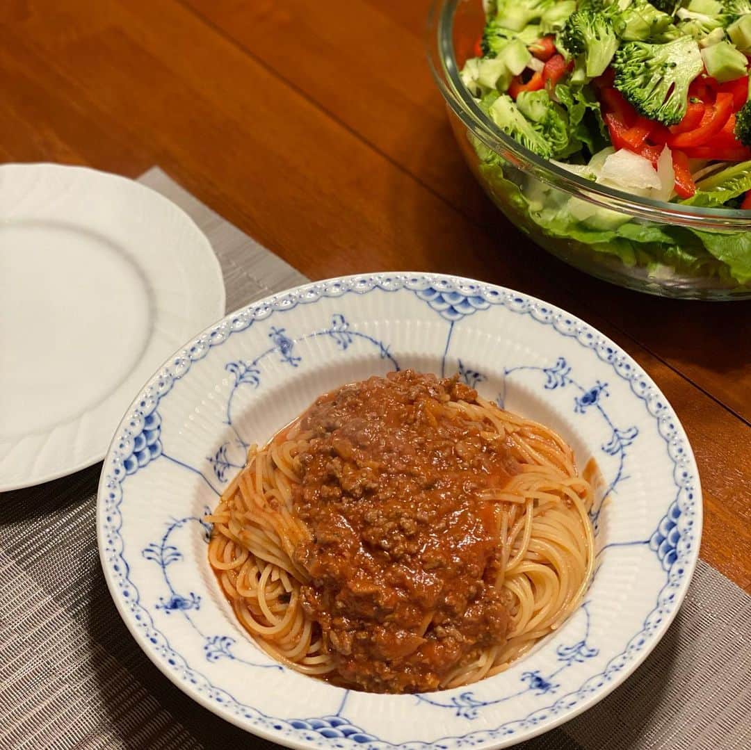 早見優さんのインスタグラム写真 - (早見優Instagram)「Pasta! Pasta! Pasta!  #Bolognese  #meatsauce #ミートソース #ボロネーゼ」4月17日 7時14分 - yuyuhayami
