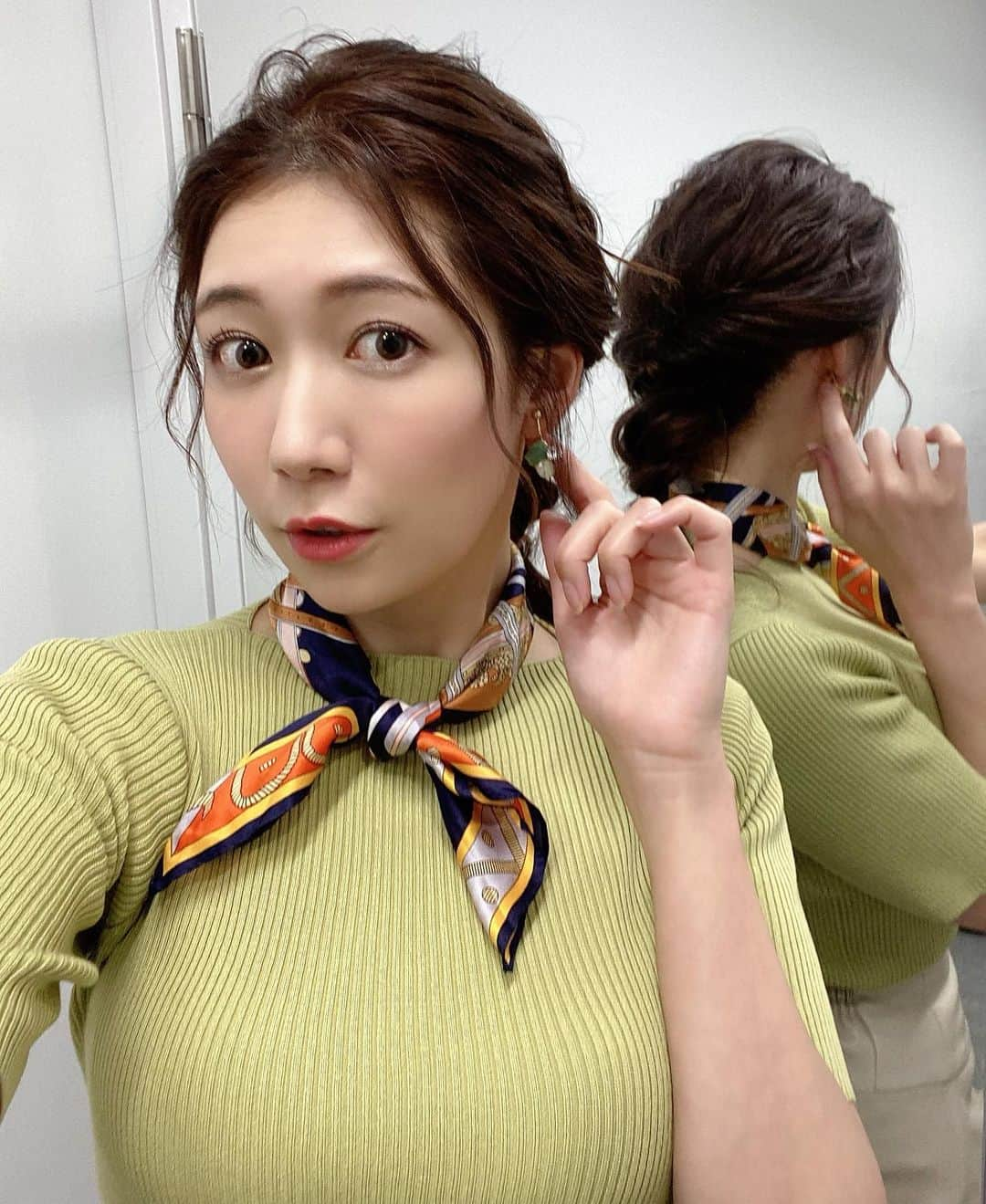 穂川果音さんのインスタグラム写真 - (穂川果音Instagram)「hair style  編み下ろしスタイル♪  earring→ @brooklyncharm_japan」4月17日 17時12分 - hokawakanonn