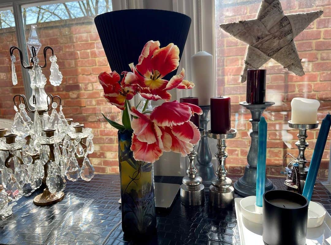 布袋寅泰さんのインスタグラム写真 - (布袋寅泰Instagram)「ガレに挿した庭のチューリップが絵画のよう。#londonlife」4月18日 8時38分 - hotei_official