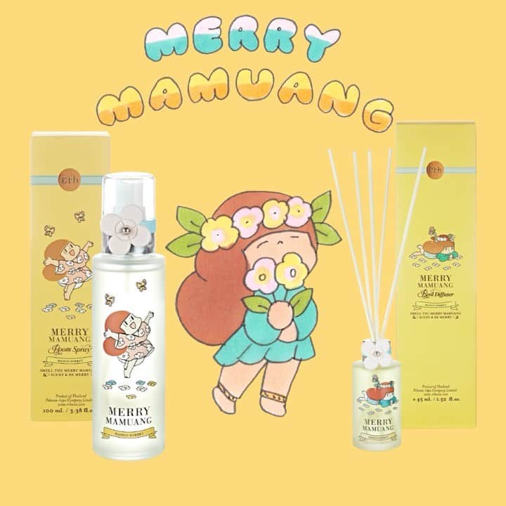 ウィスット・ポンニミットのインスタグラム：「Merry Mamuang room spray & diffuser by @erbthailand」