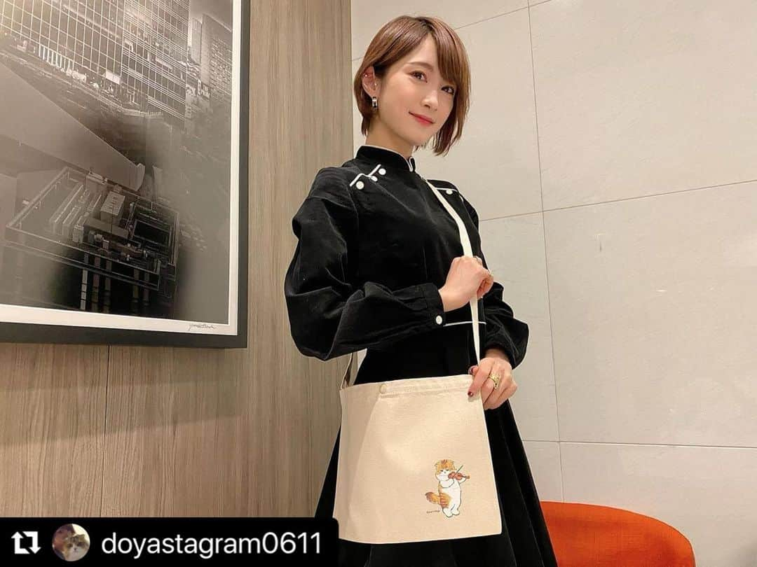 AYASAさんのインスタグラム写真 - (AYASAInstagram)「🐈 サコッシュの使い方…(笑)  #Repost @doyastagram0611 with @make_repost ・・・ 🐈 どやサコッシュのすゝめ🐈🎻 ちょっとしたお買い物にぴったりなサイズです⭐️ どや様にとっては暖を取るグッズにもなっています🐈 ・ ・ #どや #スコティッシュフォールド #スコティッシュフォールド折れ耳 #ヴィレヴァン #ヴィレッジヴァンガード  #商品化の夢が叶った」4月18日 17時24分 - ayasa_doya