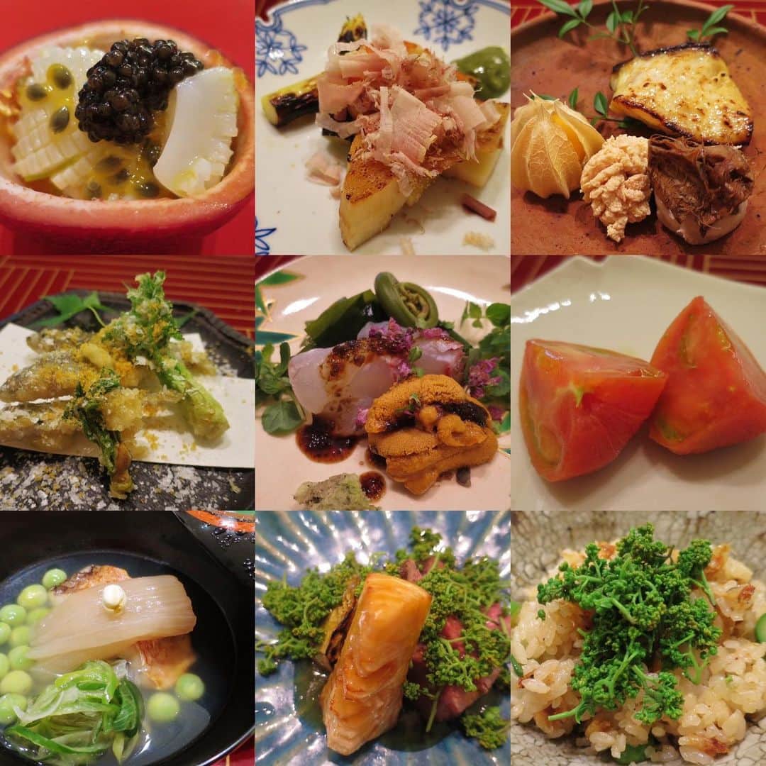 原日出子さんのインスタグラム写真 - (原日出子Instagram)「今日は 鎌倉でランチ💖 いつも 美味しいご飯をご一緒させてくださる グルメなお友達2人と 家族4人 。 ひろ〜いカウンターを 6人で 貸し切り😊 稲村ヶ崎の 閑静な住宅地にある 日本料理 「吟」です✨ 最高の旬の食材たちが 佐々塚料理長の手にかかると さらに最高のご馳走になるのです😊 お料理に合わせてくださる お酒も 絶妙✨✨✨ お天気も良くて 気持ちの良い 幸せなプチ遠足となりました💖  #日本料理吟 #ランチ #大人の遠足 #稲村ヶ崎 #春のご馳走 #幸せな時間 #命の食事 #毎日を楽しく」4月18日 21時34分 - hara_hideko