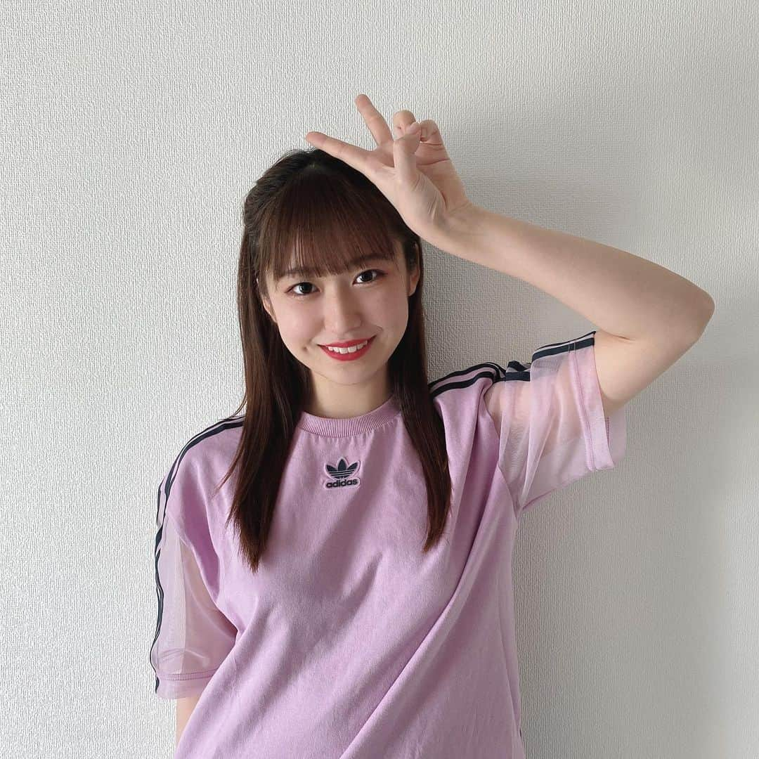 野中美希さんのインスタグラム写真 - (野中美希Instagram)「😉😉😉 ウインク自然にできてますか？！！！ tops→#adidas @adidas . #helloproject#morningmusume21#野中美希#ちぇる#ちぇるコーデ#2枚目は通常の#😉」5月17日 20時25分 - miki_nonaka.official