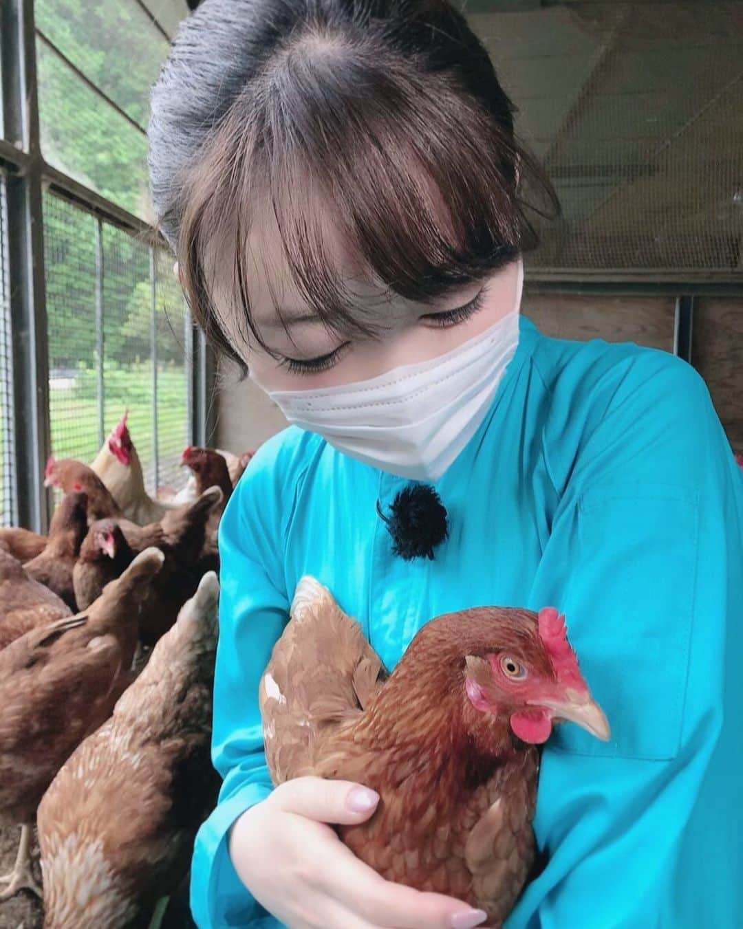 辻満里奈さんのインスタグラム写真 - (辻満里奈Instagram)「本間農園のニワトリさん🐔 生みたての卵は、まだ温かくて... 大事な卵をありがとう🥚✨ 美味しく、残さずいただきます！  #本間農園 #ニワトリ #平飼い #sdgs #リサイクル飼料 #sdgsjapan #becolorful #rkb #rkb毎日放送 #6月はカラフルマンス #循環農法 #アナウンサー #リポーター #辻満里奈」5月17日 20時26分 - marina__tsuji