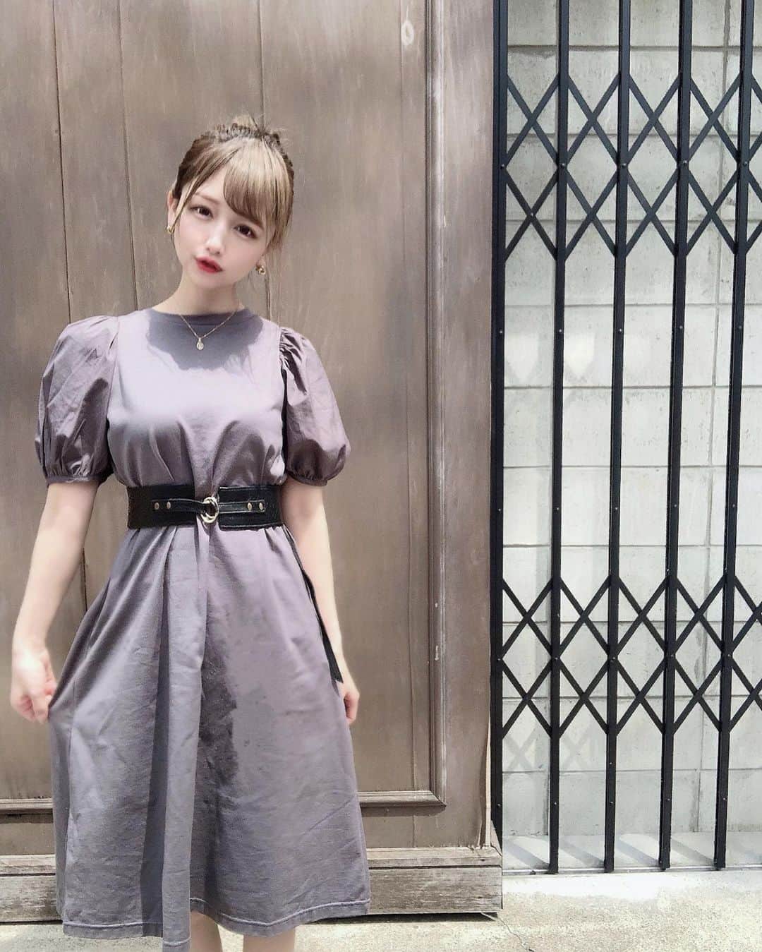 yuu__aaaのインスタグラム：「. . このワンピ　@gu_for_all_  なんだよー👗❤︎ . . プチプラさいこう👼🏻❤︎❤︎ . . #gu#guコーデ #プチプラコーデ #プチプラ #プチプラファッション #プチプラコスメ #ワンピース#ootd」