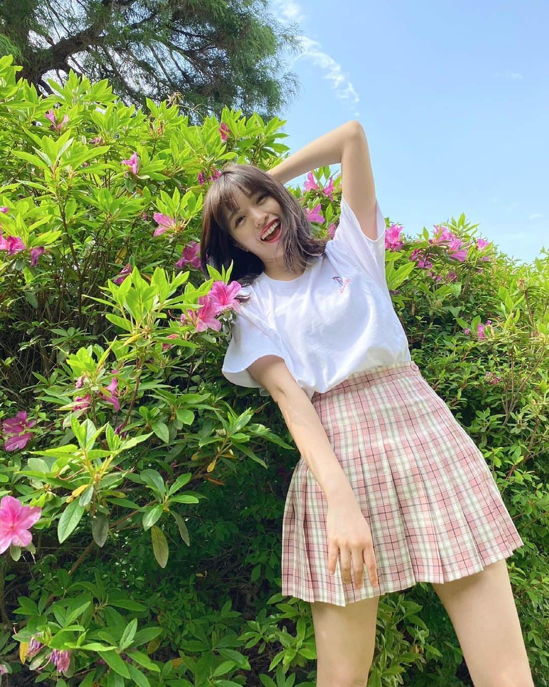 村島未悠さんのインスタグラム写真 - (村島未悠Instagram)「YouTubeアップしたので 見てね☺️🤍 お洋服紹介しています😊  緊急事態宣言前に撮ったものやねんけど、編集が遅くなりました🙇‍♀️  #韓国ファッション　#韓国通販 #スタイルアップ　#YouTube #chuu  ※撮影時のみマスクを外しています」5月13日 21時28分 - happy_miyu0827