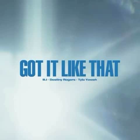 B.I（キム・ハンビン）のインスタグラム：「Got it like that out now🔥@tylayaweh @destinyrogers @stereotypestv #gotitlikethat」