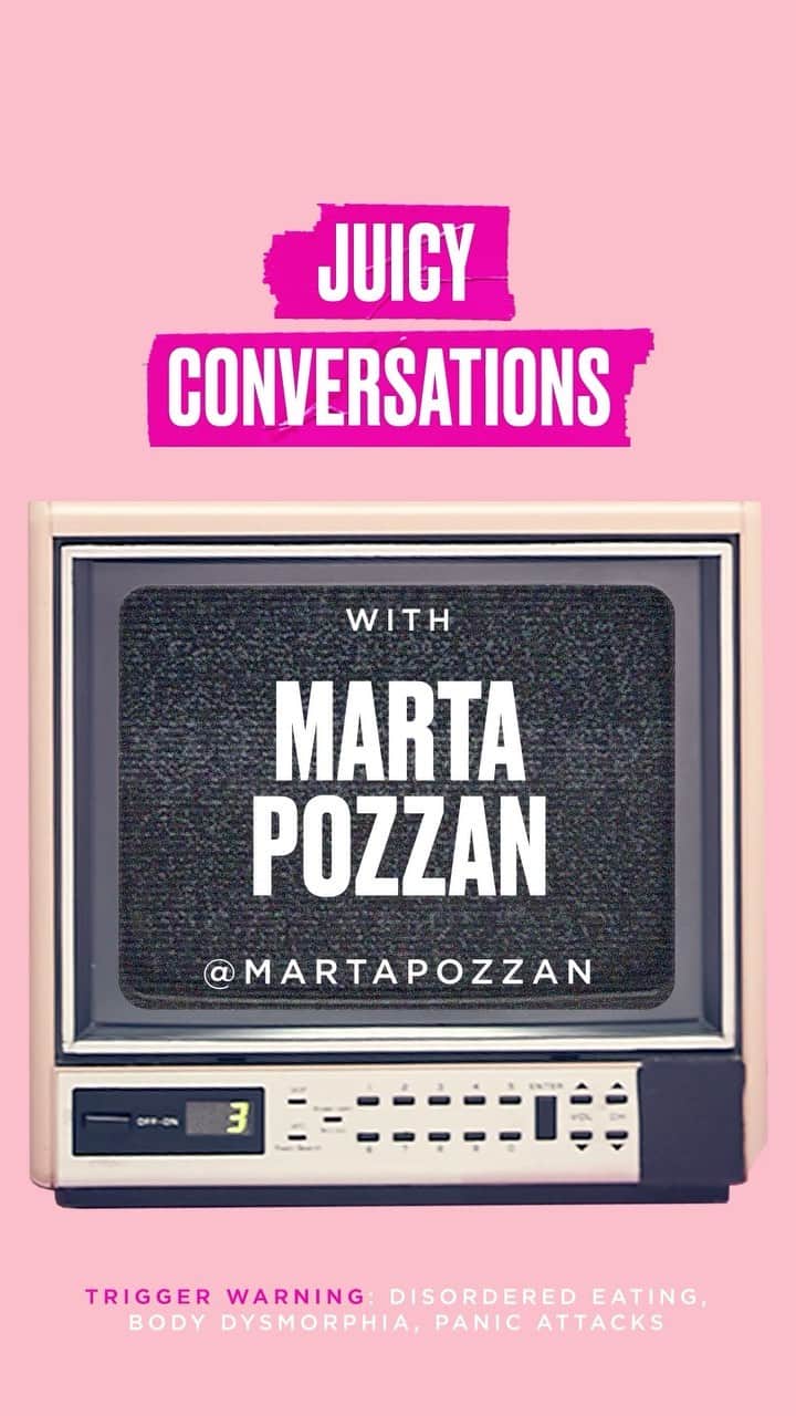 ジューシークチュールのインスタグラム：「Meet @martapozzan: Actor, writer, and content creator. In honor of Mental #MentalHealthAwarenessMonth, Marta bravely answers FAQ’s from her podcast, I Am Real - A Podcast About Mental Health.   *Trigger Warning: Disordered eating, body dysmorphia, panic attacks」