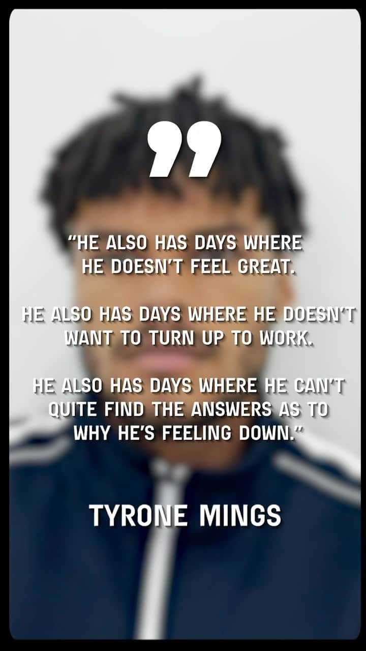 タイローン・ミングスのインスタグラム：「@samaritanscharity are available 24/7 on 116 123.  Thank you all for engaging, listening and sharing my story. I hope if anything it has encouraged people to voice their feelings and feel comfortable enough to admit they sometimes need help.   #MentalHealthAwarenessWeek」