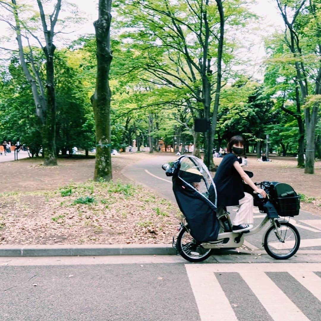 安田美沙子さんのインスタグラム写真 - (安田美沙子Instagram)「いつかの私の自転車姿。 最近、はんなが入れるbagを買いました🐶✨ 電動自転車が来たことにより、行動範囲が広がり、はんなも連れていけるように。。。  ドッグランにも行きやすくなりました☺️❤️何よりお散歩が好きだもんね✨  知り合いの知り合いがよく、自転車漕いでるの見かけたらしいよ、と教えてくれる。。 必死な顔してます。笑 そっと応援してください🤍  #電動自転車　#生活感　#mama #コラボパンツ　#boy #dog #family #dogrun #どこまでも行けそうな気がする #パンツ　#コラボパンツ @drwcys_official  YouTube安田美沙子です。 激辛な回です✨ぜひご覧ください✨ https://youtu.be/y_A5ge5VmKc」5月15日 20時54分 - yasuda_misako