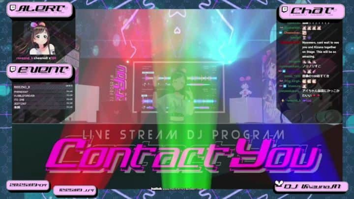 キズナアイのインスタグラム：「. ／ Come watch #ContactYou by #DJKizunaAI Tomorrow at 6PM(PDT)/9PM(EDT)🎶 ＼ . I will be streaming on the following platforms✨ I will also play the Moe Shop Collaboration song📻❤️ . 🎀Twitch https://www.twitch.tv/aichan_nel 🎀YouTube https://youtu.be/IoJ0_5wU-e8 🎀TikTok LIVE https://www.tiktok.com/@kizunaai0630 🎀bilibili https://live.bilibili.com/1485080 .  . . #キズナアイ #kizunaai #aichannel #aichannel_official」