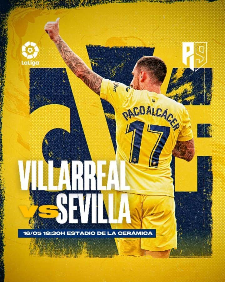 フランシスコ・アルカセルのインスタグラム：「⏭ #VillarrealSevillaFC ⏪ 🏟+👨‍👩‍👦‍👦=💛」