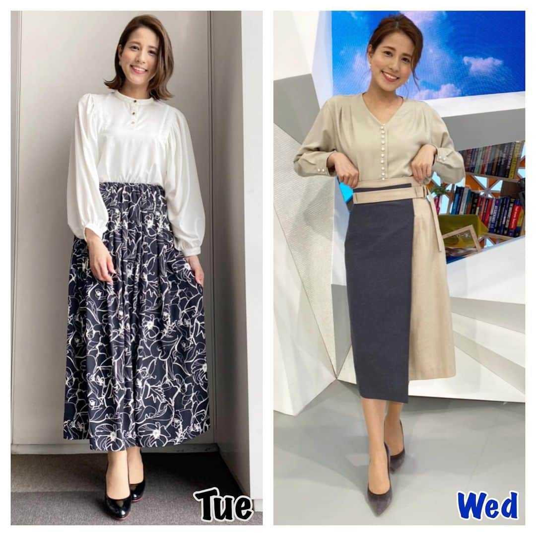 永島優美さんのインスタグラム写真 - (永島優美Instagram)「* 👗Weekly Coordinate（5/3-）👠 * 今回も2週間分まとめてお届けさせていただきます🙏🏻 （ズボラ発動してますね。🤦🏻‍♀️笑）  このワンピース、 実は光沢感のある生地だったのですが… 写真で分かります🙄🌟？  - - - - - - - - - - - - - - - - - - - - - - - 👗#weeklyコーデ （Mon＆Tue ▶︎ Wed＆Thu ▶︎ Fri＆Sun） #coordinate #めざまし8 #ジャンクスポーツ」5月16日 21時33分 - yuumi_nagashima