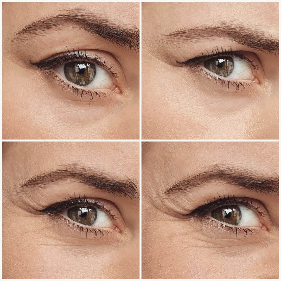 Joyce Ilgのインスタグラム：「👀 "Du bist echt alt geworden, nicht böse gemeint" bekomme ich hin und wieder als Nachricht hier. Aber auch den Satz "du siehst noch voll jung aus". Wenn man sich meine Augen von Nahem anschaut, sieht man auf jeden Fall, dass die Lachfältchen sich festgesetzt haben. Sie zeigen mir aber auch, wieviel ich bisher gelacht habe in meinem Leben 😂💪. Ich habe meine ersten YouTube Videos 2012, also vor ca. 9 Jahren gedreht. Natürlich sieht man da einen Unterschied. Je nachdem wie das Licht fällt, sieht man es sogar noch krasser. Geil find ichs immer noch nicht älter zu werden, aber das gehört zum Leben dazu und ein paar schöne Seiten hat das auch! Also: Mut zum Altern & sich auf das Positive daran konzentrieren ❤️. Alles andere bringt nix, außer vielleicht Botox oder ne OP, aber das ist alles nix für mich. #aging > nicht anti aging (Links oben: Entspannter Blick, rechts oben: Kritischer Blick, links unten: Lächeln, rechts unten: Breites Lachen)」
