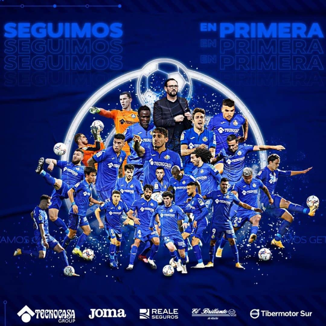 ヘタフェCFさんのインスタグラム写真 - (ヘタフェCFInstagram)「SOMOS DE PRIMERA!!!!💙💙💙💙 @getafecf @laliga @jomasport  @graphicgetafe」5月17日 4時01分 - getafecfsad