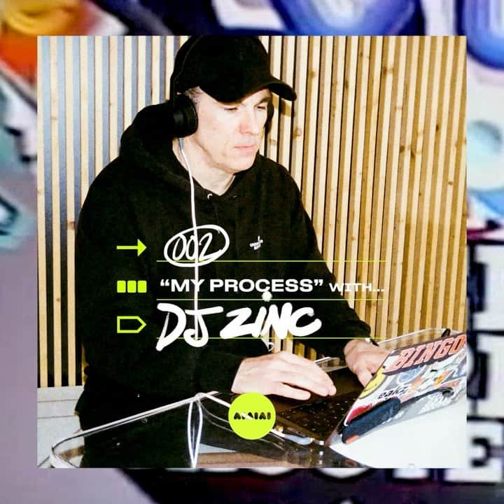 AIAIAIのインスタグラム：「“it took me years and years and years to get to a point where I could even start making music. Since then the technology’s changed so much that all you need really, is a laptop, a pair of headphones and a good idea.”  Watch the full episode via link in bio  #MyProcess @djzinc  #djzinc」