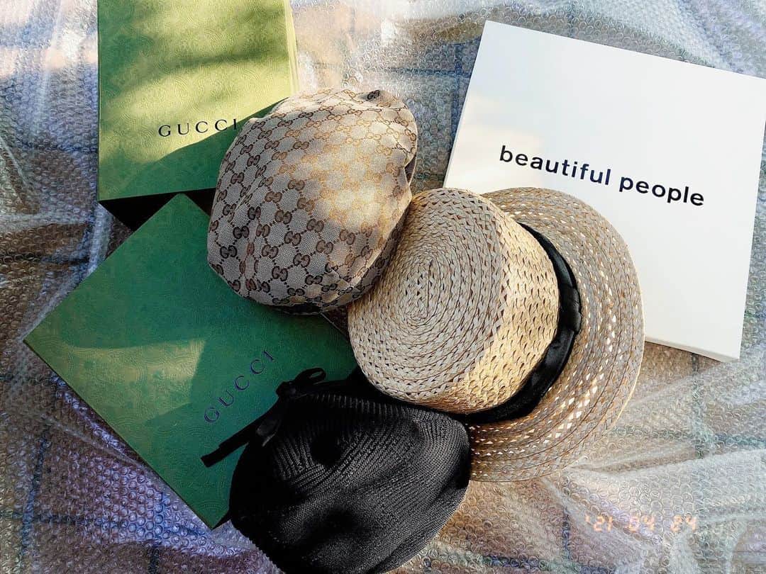 益若つばささんのインスタグラム写真 - (益若つばさInstagram)「夏に向けて買った帽子達👒🪖 #gucci#beautifulpeople #hat」4月24日 12時42分 - tsubasamasuwaka1013