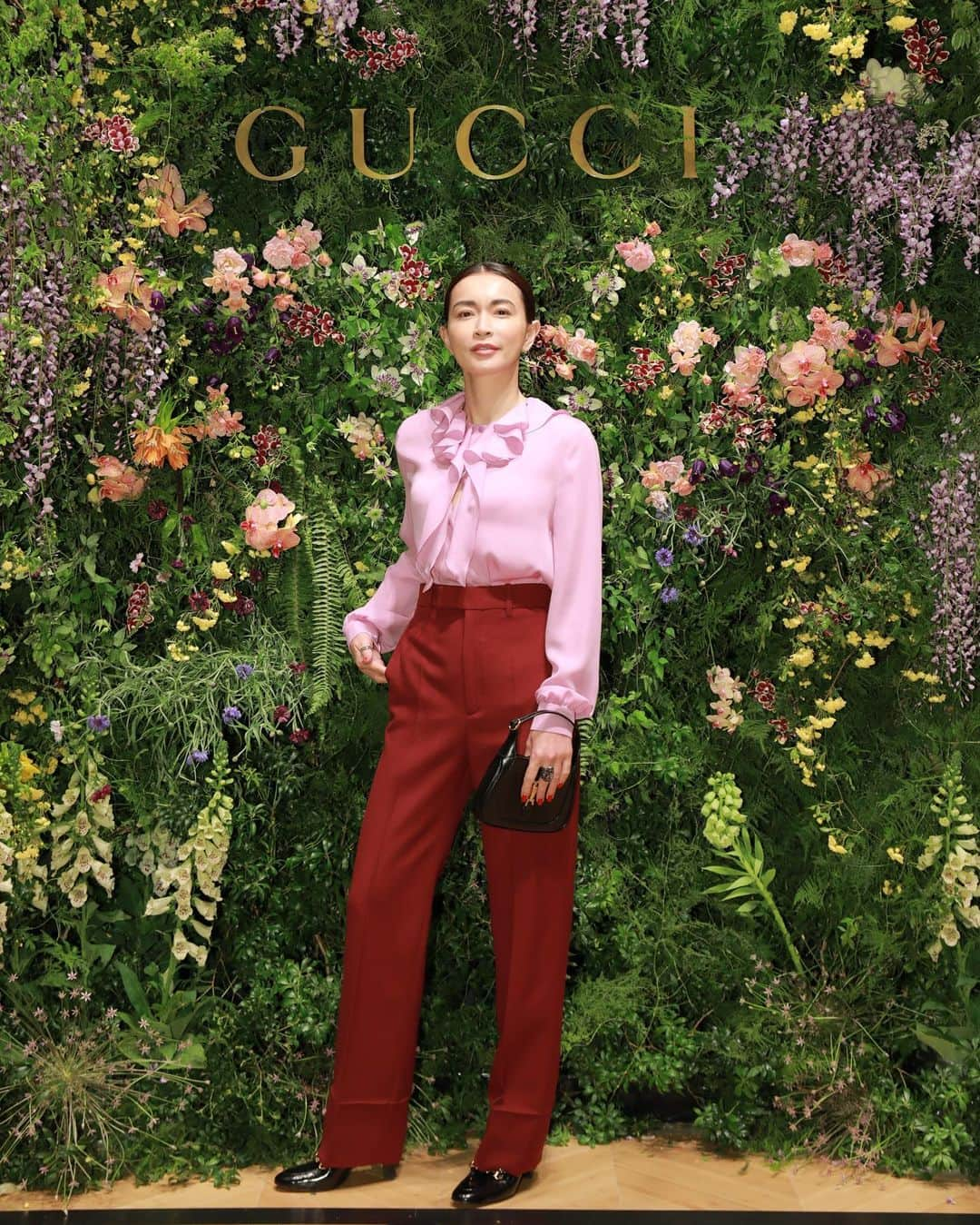 長谷川京子さんのインスタグラム写真 - (長谷川京子Instagram)「昨晩行われた GUCCI Namiki Opening Previewにて。  従来のGUCCIのストアとは一線を画す、徹底された世界観でした。 4／29オープンだそうです。 #GucciNamiki#グッチ並木  @gucci」4月24日 12時52分 - kyoko.hasegawa.722