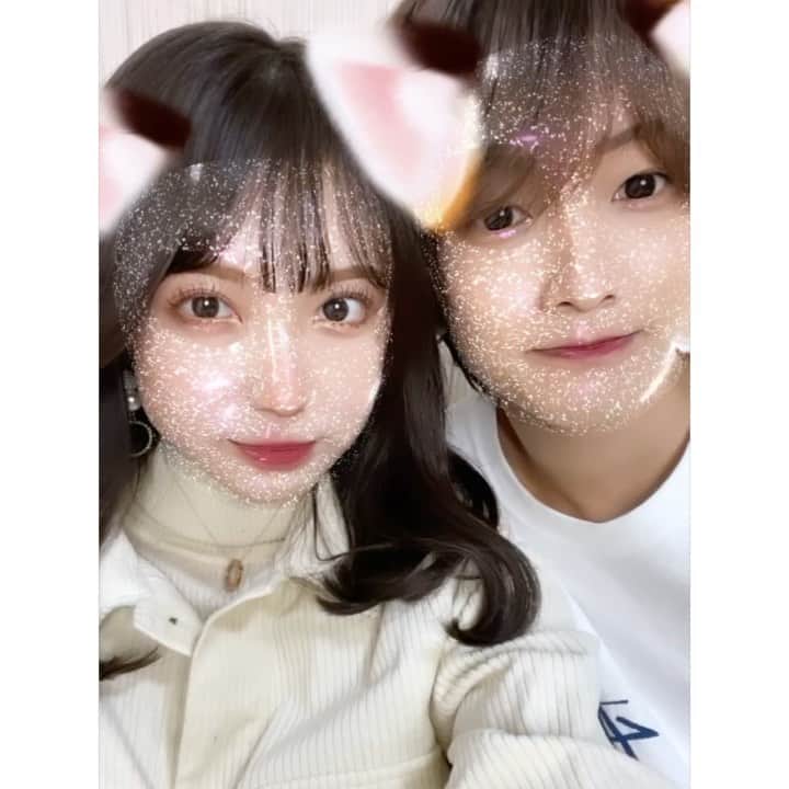 小瀬黎奈のインスタグラム：「仲良しですなだいぶ久しぶりに撮った😹🤍このまひまじ可愛い」