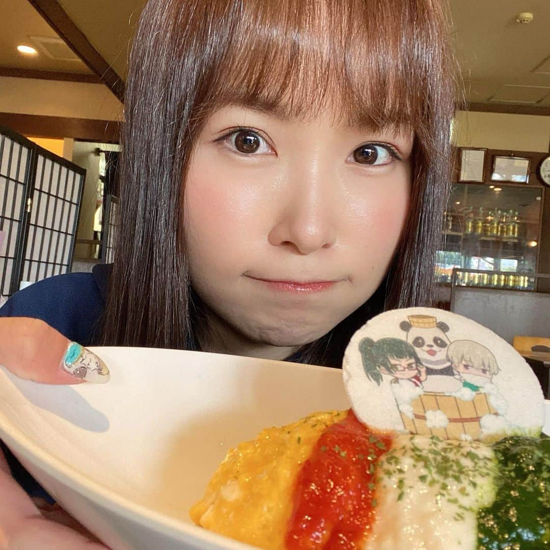 河合あすなさんのインスタグラム写真 - (河合あすなInstagram)「極楽湯行ってきた〜☺️♨️  コラボメニュー美味しかったし😋グッズも手に入り楽しい一日でした(((o(*ﾟ▽ﾟ*)o)))  #極楽じゅじゅやすみ #極楽湯 #らくスパ #呪術廻戦 #コラボ #充実した休日 #幸せごはん」4月25日 19時18分 - kawai__asuna