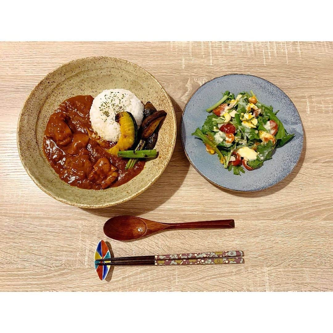 山本千尋のインスタグラム：「お元気ですか？ 皆様お夕飯は何をお召し上がりになられたのかな🙂？ご体調、呉々もお気を付け下さいね。  #お料理 #元気が出るよね」