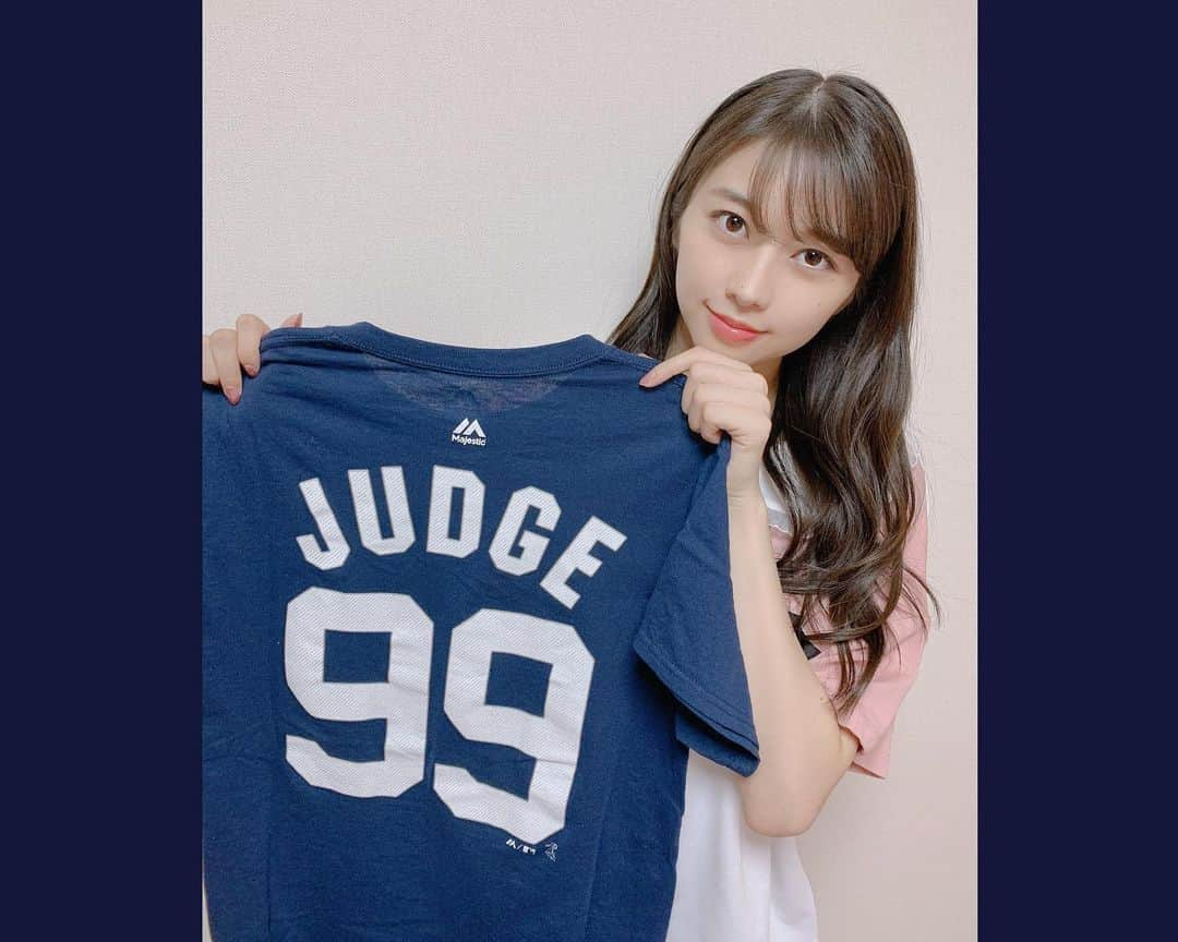 牧野真莉愛さんのインスタグラム写真 - (牧野真莉愛Instagram)「♡ ♡ 💕🎂✨HAPPY BIRTHDAY，JUDGE❣️✨🎂💕 LOVE❤️MARIA ♡ ♡  #AaronJudge ❤ #AaronJudge99 #ALLRISE #NewYorkYankees #MLB #モーニング娘21 #morningmusume21 #牧野真莉愛」4月26日 23時29分 - maria_makino.official