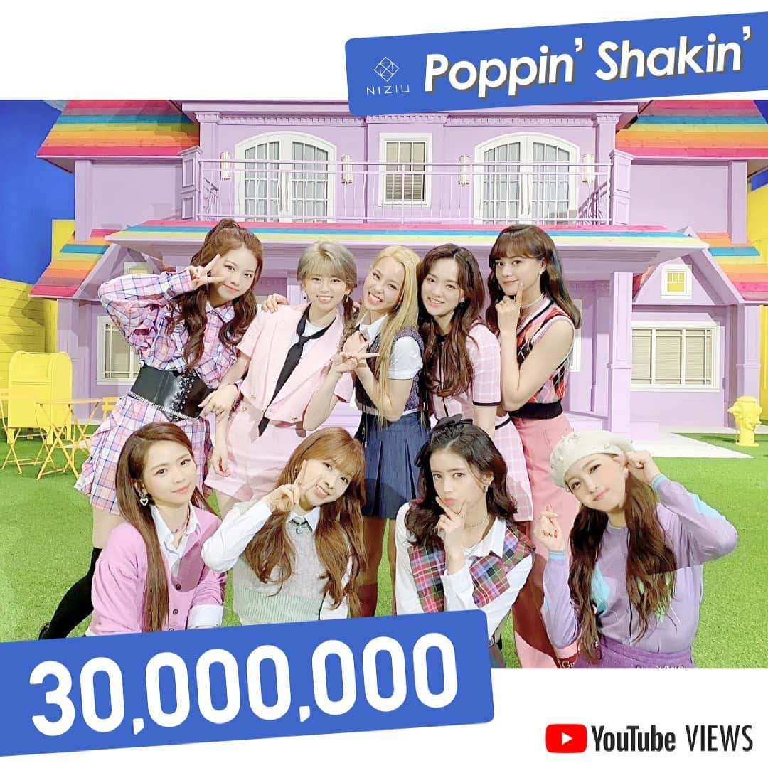 Niziさんのインスタグラム写真 - (NiziInstagram)「#NiziU “Poppin’ Shakin’” MV 🎊30,000,000 VIEWS🎊 https://youtu.be/mgYnKfgx6tI  これからもたくさんのHappinessを わかちあいましょう🍭 Let’s share the happiness✨  NiziU와 Happiness를 나누며 앞으로도 함께해요!  #Poppin_Shakin Dance Performance Video🎥 https://youtu.be/wVk69pbqyLA  #WithU」4月28日 9時03分 - niziu_info_official