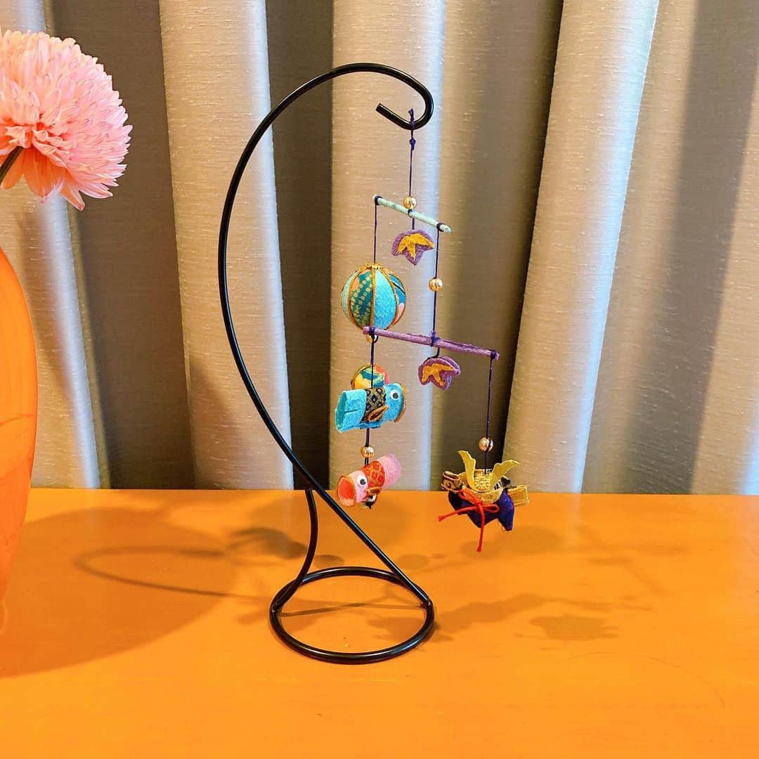 福田萌さんのインスタグラム写真 - (福田萌Instagram)「私の母の手作りモービル。 こどもの日🎏がテーマです。  My mother's handmade mobile.  Children's Day motif.  我母亲手工制作的玩具。 该主题是儿童节。」4月28日 15時43分 - fukuda.moe