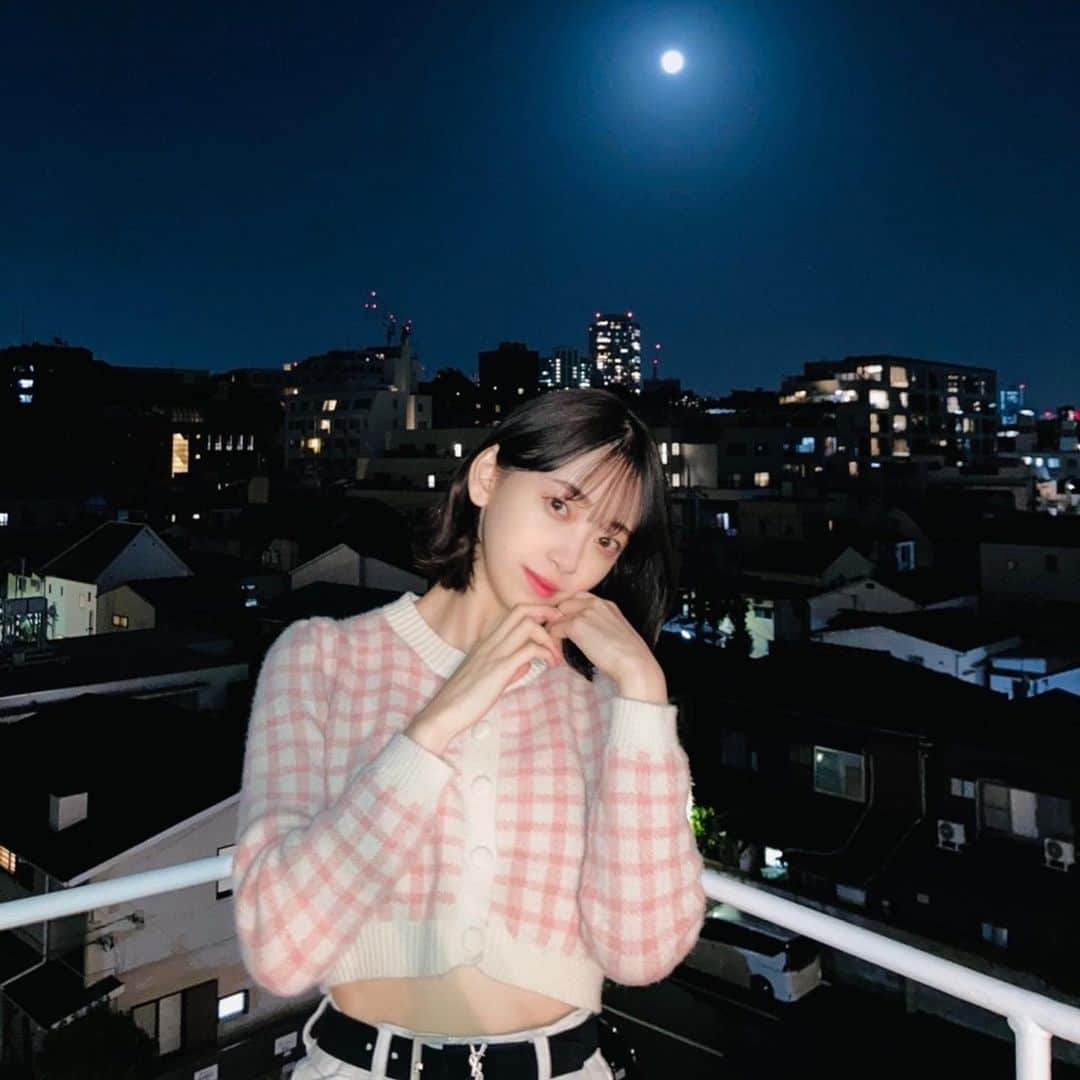 堀未央奈さんのインスタグラム写真 - (堀未央奈Instagram)「🌕🌌🌕🌌  撮影場所からみた 満月が綺麗でした〜💫🪐」4月29日 0時54分 - horimiona_official