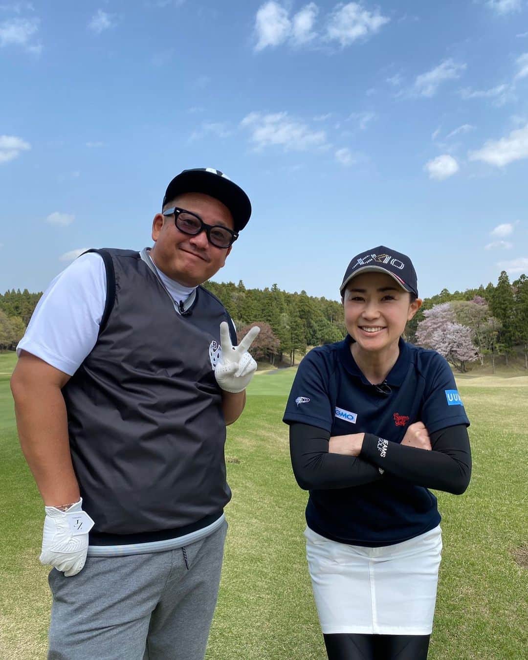 古閑美保のインスタグラム：「動画アップします！お楽しみに❤️ @uuumgolf  @ryojiotsuka  @kokoro_golf」