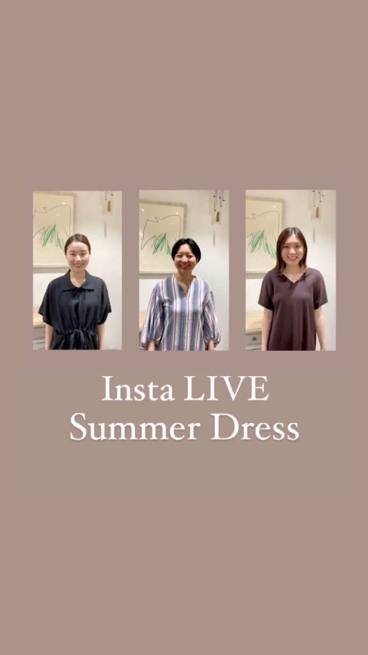 のインスタグラム：「今から着られる、夏のワンピースご紹介   #demiluxebeams  #BEAMS #デミルクスビームス新宿 #doubochi #aton」