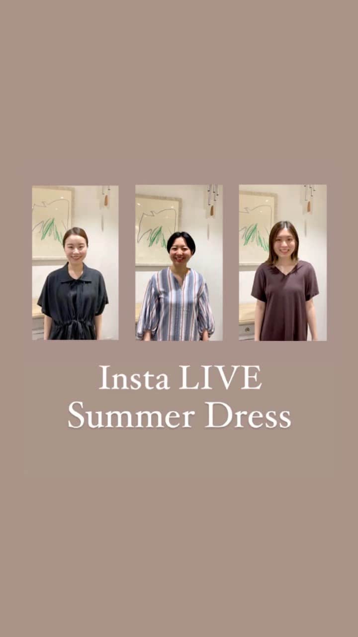 のインスタグラム：「今から着られる、夏のワンピースご紹介   #demiluxebeams  #BEAMS #デミルクスビームス新宿 #doubochi #aton」