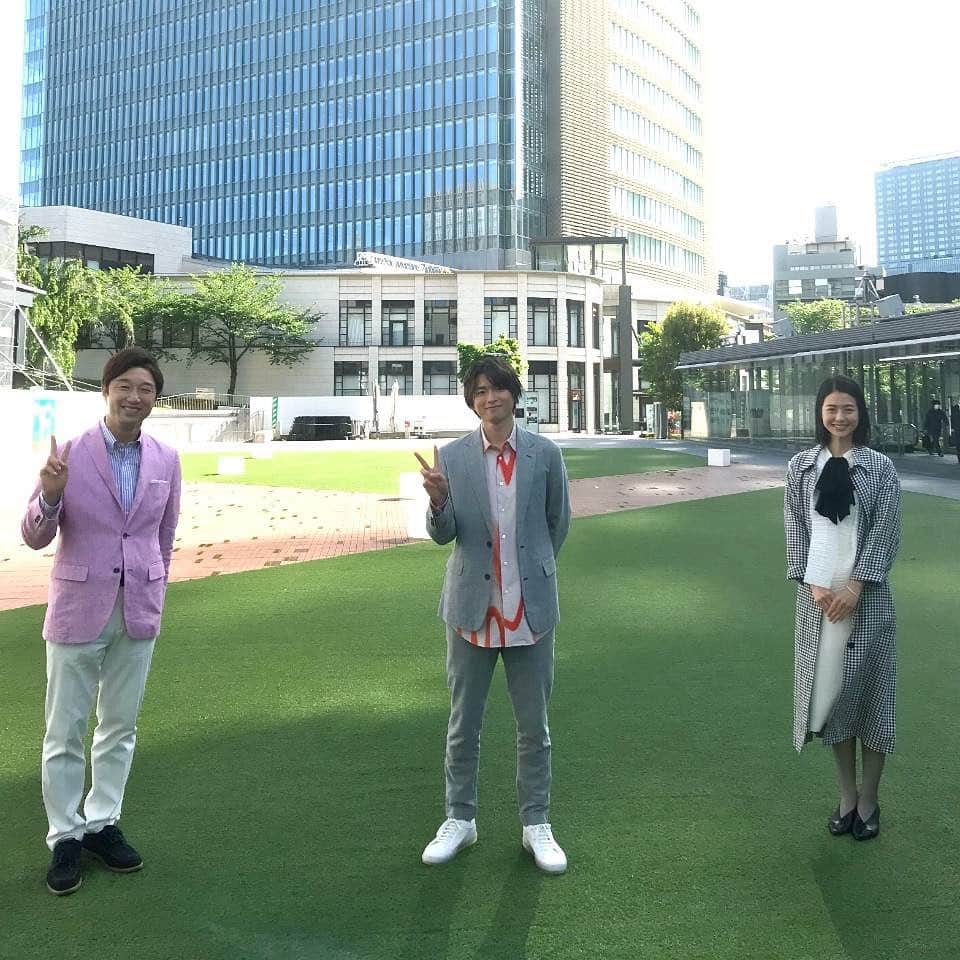 のインスタグラム：「🌏 . 4月のマンスリープレゼンター白洲迅さん 最後の出演でした🌸 . リコカツ楽しみにしてます💍 1ヵ月ありがとうございました😉！！ . #tbs #あさチャン」