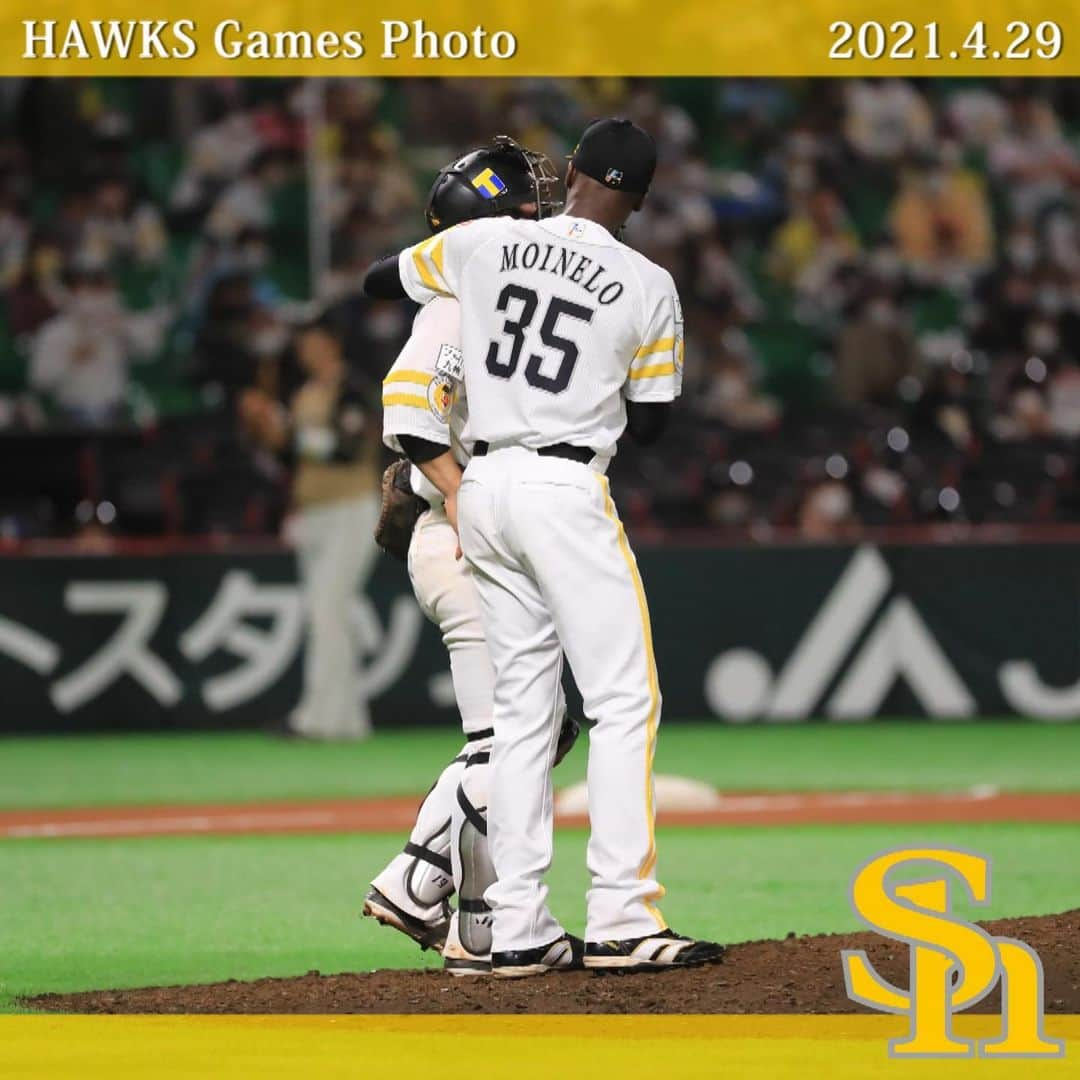 福岡ソフトバンクホークスさんのインスタグラム写真 - (福岡ソフトバンクホークスInstagram)「#hawksgamesphoto #2021年4月29日 #vs北海道日本ハムファイターズ #福岡paypayドーム #softbankhawks #ホークス #鷹く！」4月30日 15時10分 - softbankhawks_official