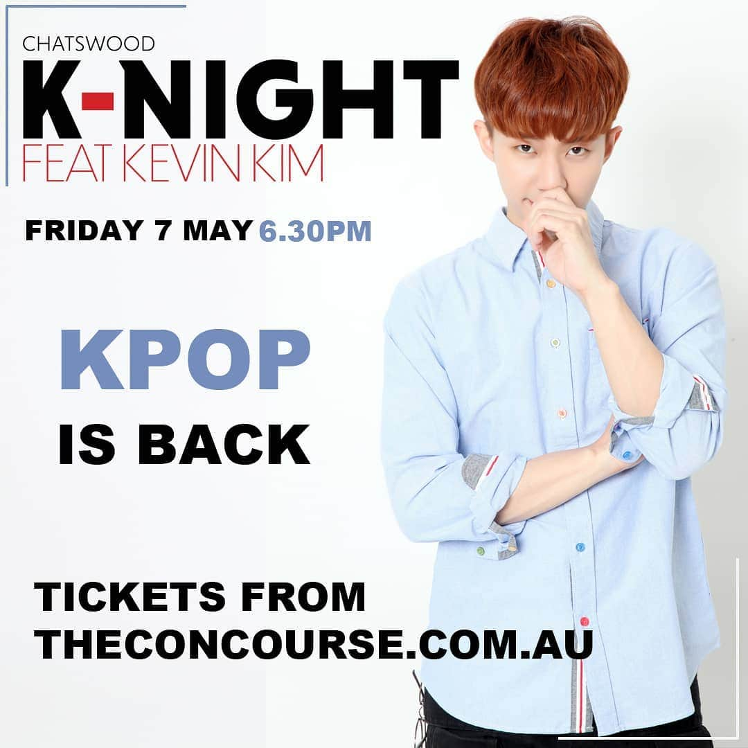 ケビン さんのインスタグラム写真 - (ケビン Instagram)「Only one week left to the K-Night Chatswood the concourse theatre!!💌」4月30日 15時52分 - kevinkim88