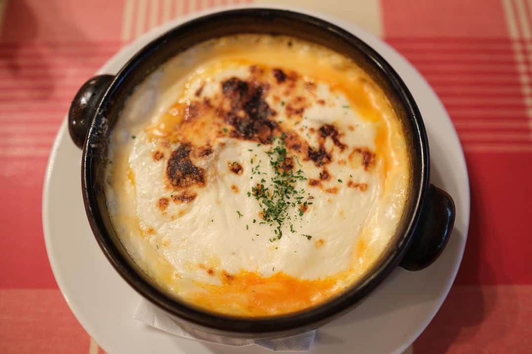 菜乃花さんのインスタグラム写真 - (菜乃花Instagram)「洋食屋さんでなすのグラタン。  チーズ、トマトソース、ベシャメルソース、 お家では食べられない美味しさ🤤  (お家で本当に洋食作らない)  #fujifilmxs10」4月30日 21時04分 - nanoka0707