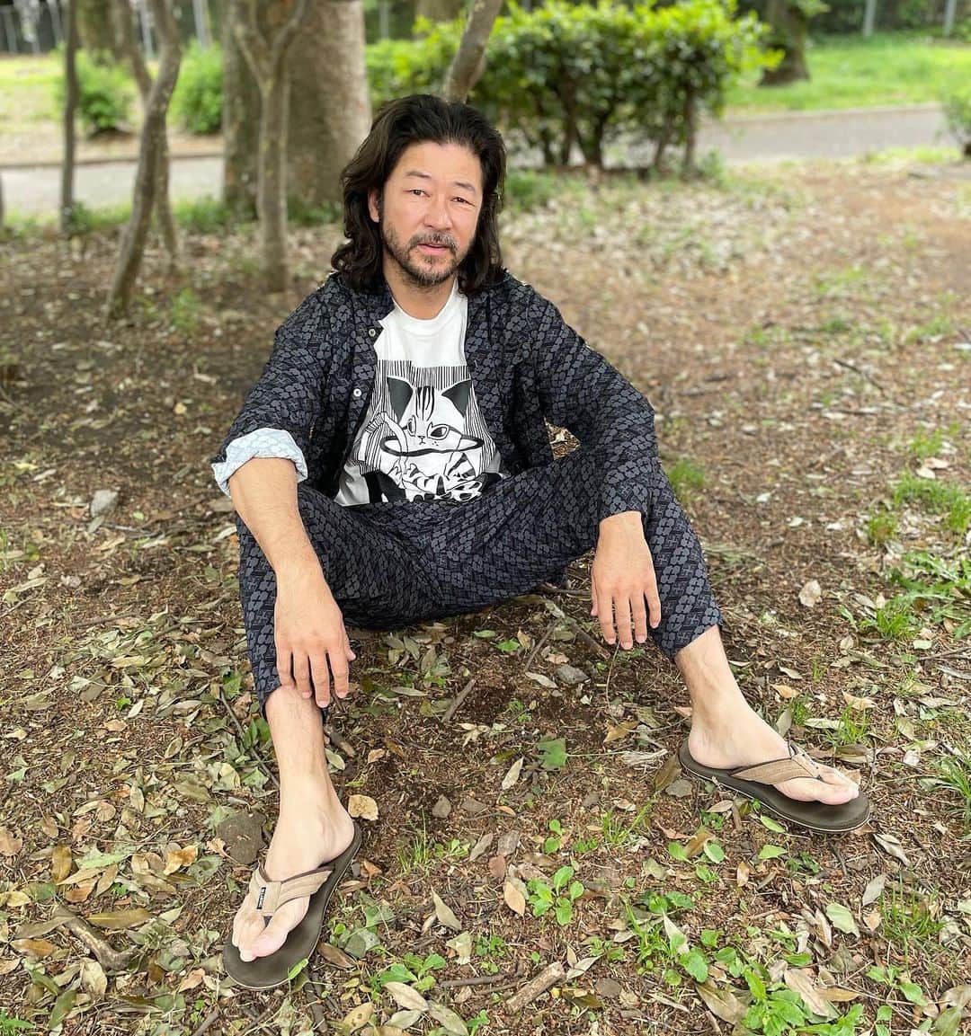 GAKKINのインスタグラム：「🥷🏿@tadanobu_asano   #budspool  #noko_tattoo #gakkin」