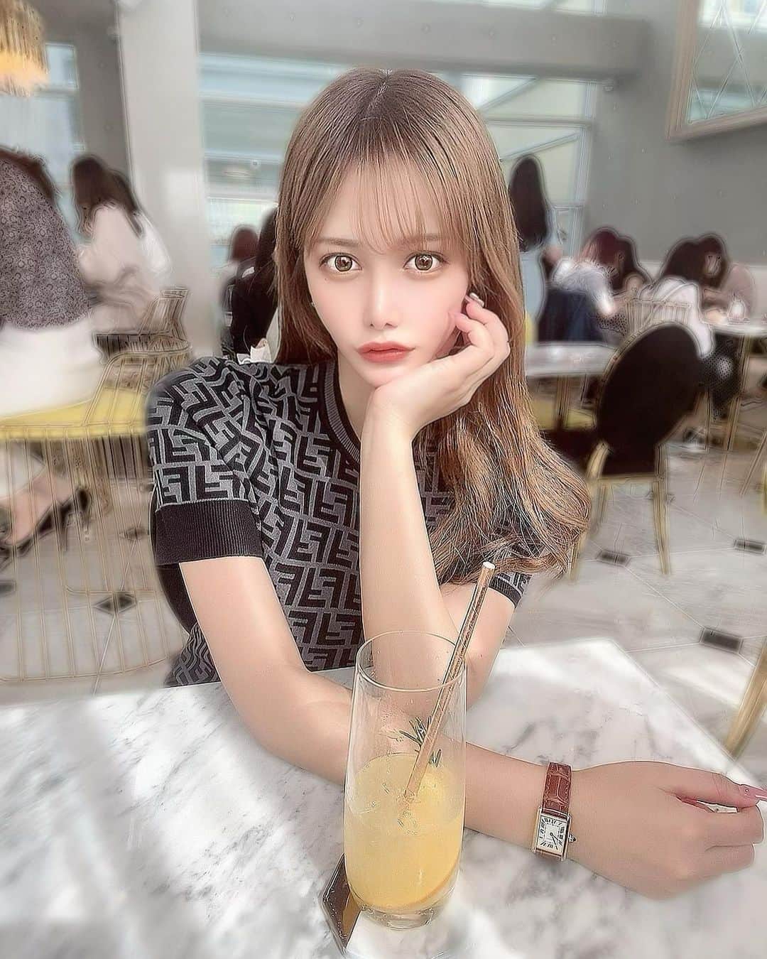 新田エレナのインスタグラム：「早起き苦手だけど昼活したいな〜〜🧸💭  .  天気いいからきもちいいよね🌞  #カフェ #カフェ巡り #昼活」