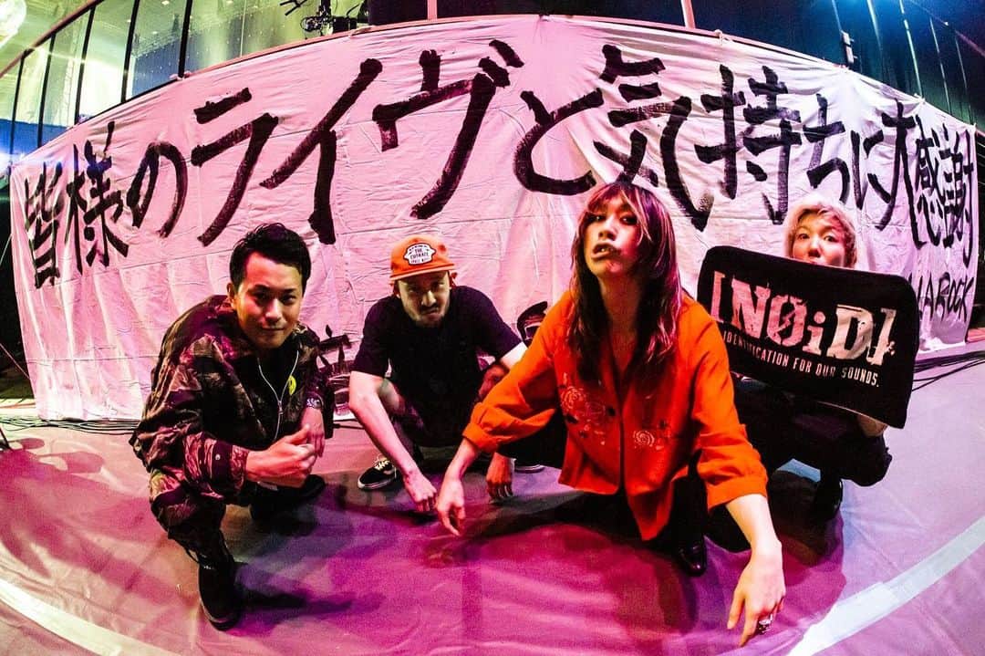 藤原広明のインスタグラム：「『VIVA LA ROCK 2021』  さいたまスーパーアリーナ  ビバラのあなたにびっくらゔっ！！🦍🦍🦍🦍  photo by @cazrowAoki」