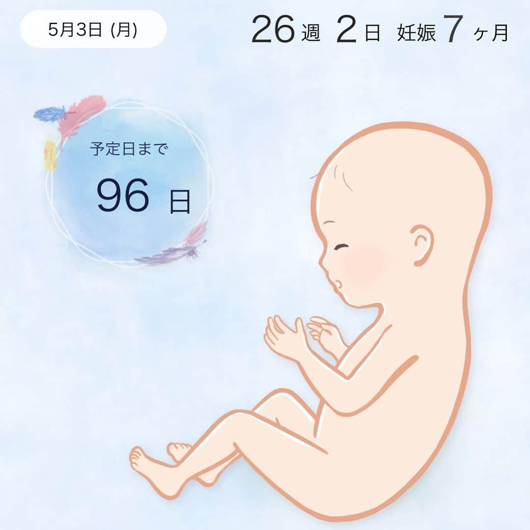 粟生隆寛のインスタグラム：「あと96日かぁ… 残りのお腹の中生活を楽しんで、元気に生まれてきてほしい  #父になる #パパになる」