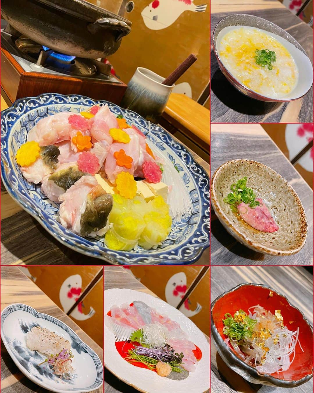 ayuさんのインスタグラム写真 - (ayuInstagram)「Meal at the membership-based Puffer fish restaurant.  I baked it, fried it, and ate it in a pot.  It was very delicious🧡 ・ 会員制のフグ屋さんで有名な #大阪とらふぐの会 に伺いました🐡  先日女将とのご縁で予約取らせて頂きました✨  数年前に他店に伺ったぶりの久しぶりの訪問💕  やはり安定のお味🥰 特に焼きフグが私は大好物🐡😋  今回会員カードも作らせて頂きました✨ カードはオルゴールにカードが乗って渡されるのですが 素敵な演出に感動👏🥺 次の予約もバッチリ取って帰りました🙆‍♀️ 月一集まってる大好きな方々との 楽しいお食事に心休まる時間を過ごしました✨ ・ #大阪とらふぐの会本店#楽しい時間 #会員制ふぐ専門店#河豚#ふぐ#フグ#とらふぐ#とらふぐの会#お鍋#焼きふぐ#河豚しゃぶ#てっさ#てっちり#白子#大阪グルメ#会員制#大阪観光#大阪ディナー#グルメ部#ayuログ#lvss21#lvdress#lvlovers#louisvuitton」5月3日 14時39分 - ayu888ayu