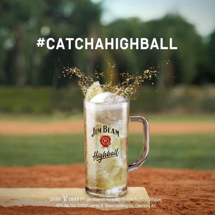 Jim Beamのインスタグラム：「#CatchaHighball from anywhere. Just share a photo of a fly ball with the hashtag for a chance to get your hands on some Highball gear. ⚾️🍺  NO PURCHASE NECESSARY. You must be a legal resident of the 50 United States and the District of Columbia (“D.C.”) and 21 years of age or older to participate in the Sweepstakes. Void where prohibited. Subject to complete official rules available at jimbeam.com/catch-a-highball. Contest begins 12:00:00 a.m. Eastern Time (“ET”) on May 6, 2021. All entries must be received by 11:59:59 p.m. ET on May 20, 2021.」